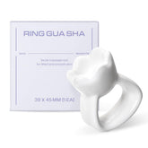 HAUA Ring Gua Sha en cerámica natural, deslizamiento suave para el cuidado diario.