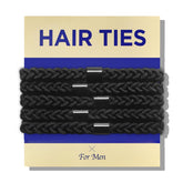 Elásticos Havhaf para cabello masculino, enfoque trenzado, ideal para moños durante el entrenamiento.
