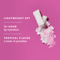 Aroma tropical del bálsamo labial Hawaiian Tropic SPF 30
