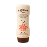 Hawaiian Tropic Sheer Touch SPF 15 bottle with oil-free sun protection