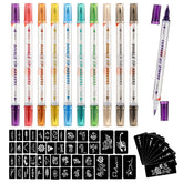 HAWINK marcadores para piel temporales: set de 10 colores para arte corporal lavable