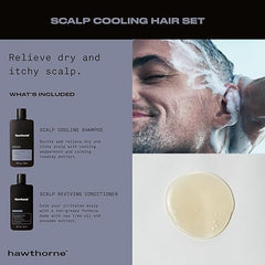 Aplicación del champú Hawthorne en cabello mojado para limpieza suave.