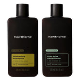 Hawthorne champú cabello grueso en botella, aporta volumen y limpieza suave.