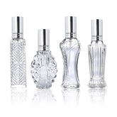 Frascos de perfume vintage de H&D Hyaline & Dora en vidrio, ideales para regalos.