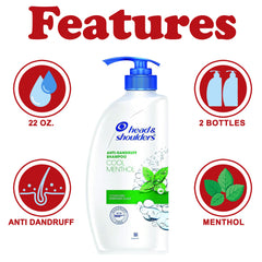 Head & Shoulders shampoing menthol – sensation rafraîchissante après chaque lavage.
