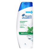Head & Shoulders cool menthol shampoo bottle front with refreshing scent.