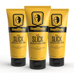 HeadBlade HeadSlick crema de afeitado con deslizamiento suave para la cabeza.