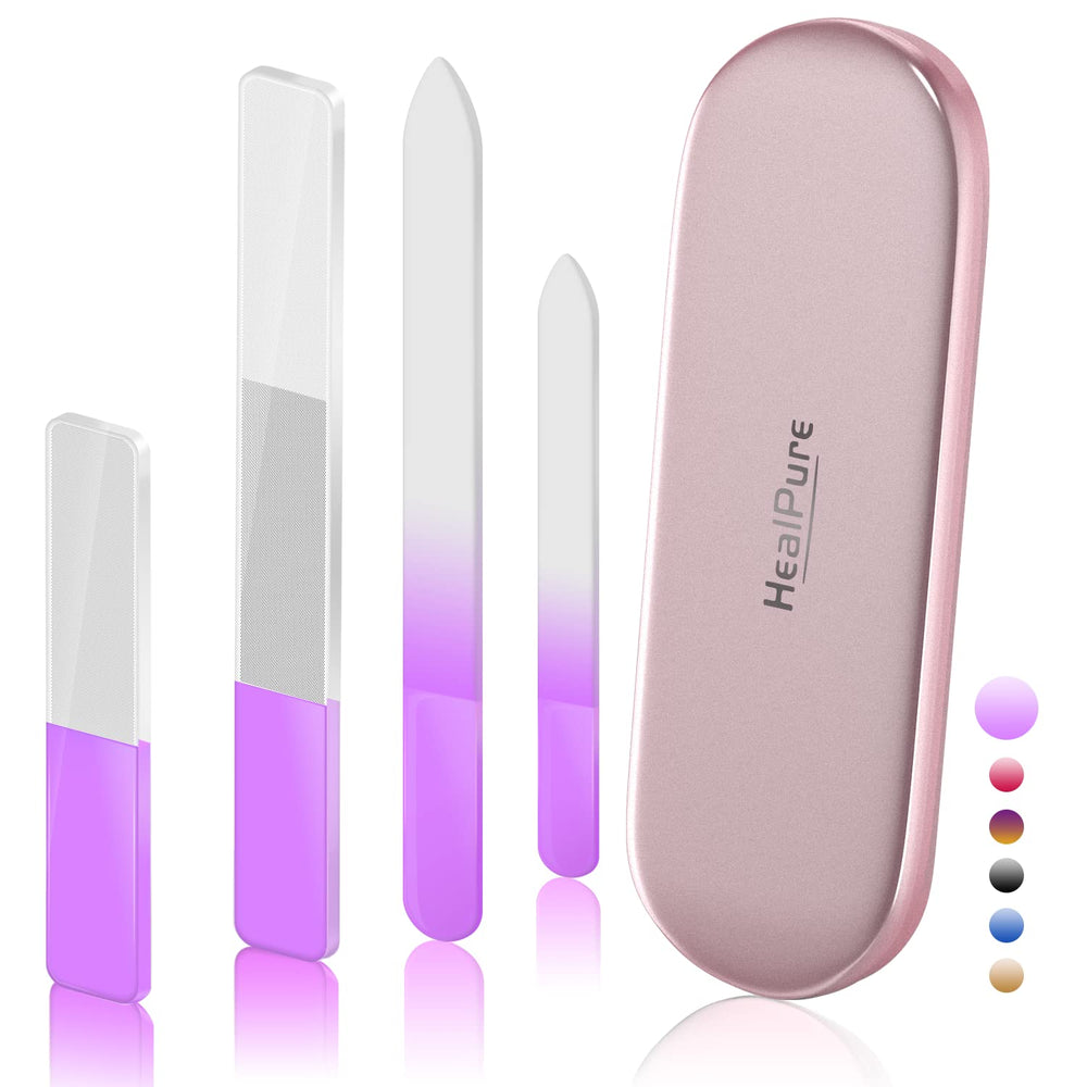 HealPure: lima cristal grande buffer para uñas naturales con acabado suave