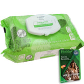 Healthy Surplus Equate toallitas húmedas exfoliantes con doble textura para exfoliar y limpiar sin enjuague.
