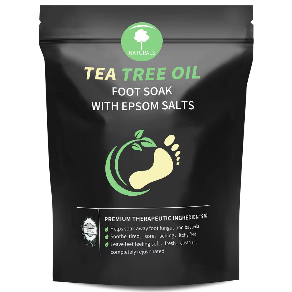 HEAMAVIN Tea Tree Oil Foot Soak: envase práctico para tratamiento de pies en casa