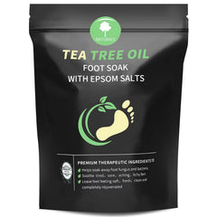 HEAMAVIN Tea Tree Oil Foot Soak: envase práctico para tratamiento de pies en casa
