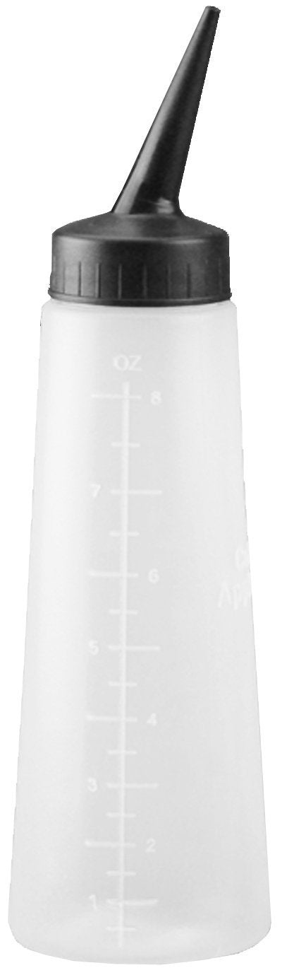 Heartit Tolco, botella aplicadora vacía con punta oblicua, ideal para dosificar productos con precisión.