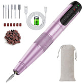 HEBECA Lima eléctrica inalámbrica con mango ergonómico para manicura cómoda.