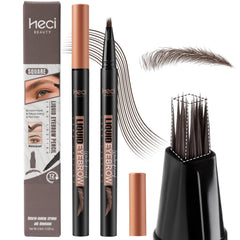 HECI BEAUTY Microblading Lápiz de cejas marrón para definición natural