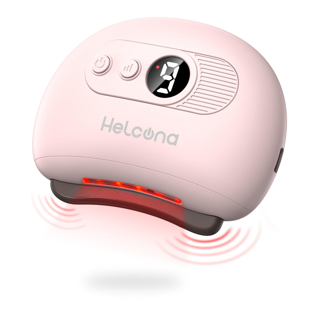 Helcona Guasha eléctrico para rostro con calor y vibración