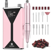 Helivive lijadora de uñas 45000 rpm portátil para uso profesional en casa