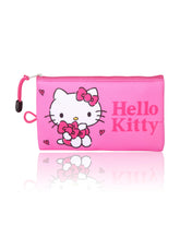 La bolsa Hello Kitty mantiene tus cosméticos organizados en un diseño de neopreno rosa y práctico.