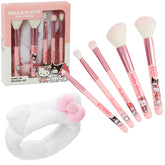 Set de pinceles Hello Kitty para maquillaje: cinco piezas para un acabado suave y uniforme