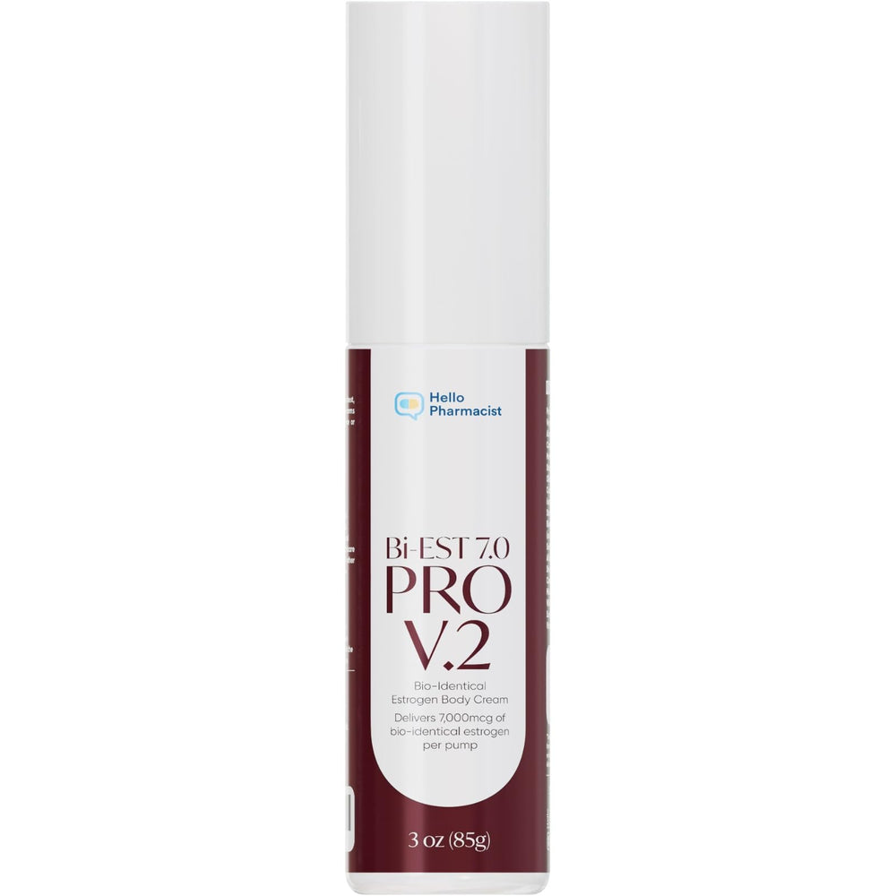 HelloPharmacist BiEst 7.0 Pro V2, crema corporal con dosificador para hidratación diaria.