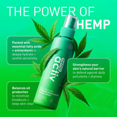 Rociado suave de HEMPACTIV que calma irritaciones leves