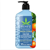 Hempz champú con hierbas y hidratación triple, botella destacada para limpieza suave