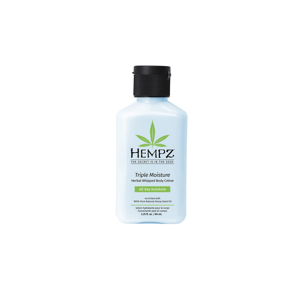 Hempz crema cuerpo triple humedad batida para hidratación prolongada