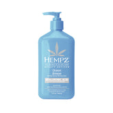 Hempz Ocean Breeze Edición Limitada en frasco, hidratación suave.