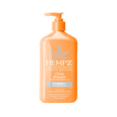 Hempz loción corporal cítrica en botella, hidratación suave para la piel