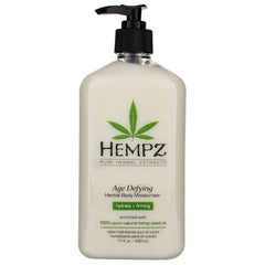 Hempz Lotion Corporelle Vegan, sans parabènes ni gluten.