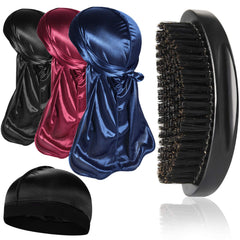 Durag suave Heniho para ondas 360 que ayuda a mantener la forma nocturna.