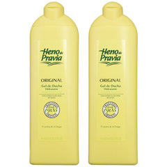 Gel de Ducha Heno de Pravia, frente de pack original, fragancia suave para uso diario.