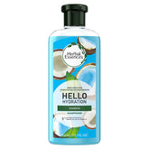 Herbal Essences Hello Hydration, bote de champú; hidratación profunda para el cabello.