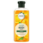 Herbal Essences: botella de champú voluminizante aporta cuerpo al cabello.