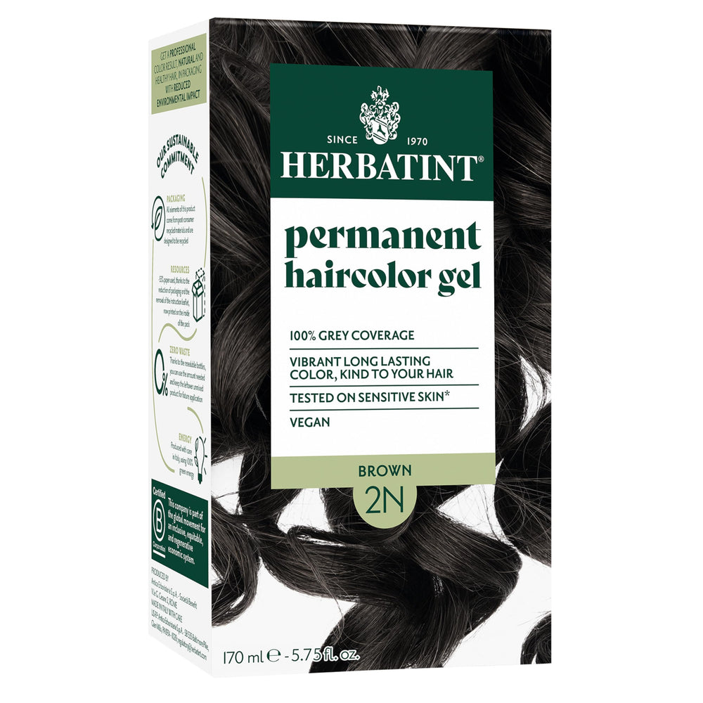 Herbatint 2N castano, cobertura total de canas para un tono natural