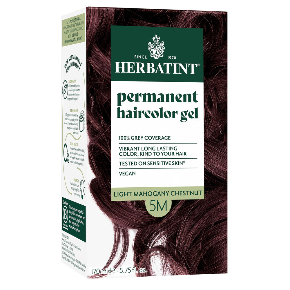 Herbatint coloración pelo caoba claro 5M, botella para aplicación suave