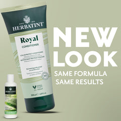 Herbatint Royal Acondicionador, textura cremosa para cabello suave y desenredado.
