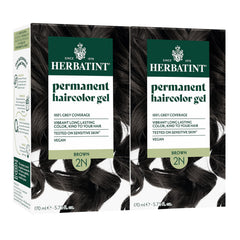 Herbatint teinture cheveux 2N brun: couverture des gris résistants.