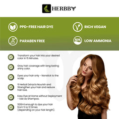 HERBBY Champú Coloración para Canas sin frizz y cabello suave