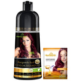 Herbishh Burgundy 3-en-1: bouteille de shampooing couleur pour cheveux gris, pratique et efficace