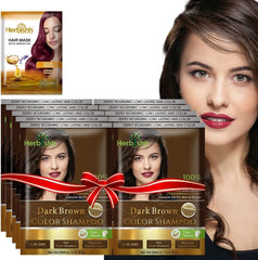 Herbishh Champú de color para canas, cobertura natural y duradera.