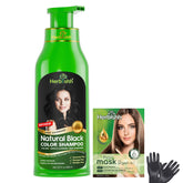 Herbishh Color Shampoo para cabello gris, aplicación rápida para tono uniforme.