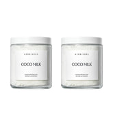 HERBIVORE Leche de coco para baño, envase dos-pack, hidratación suave para la piel.