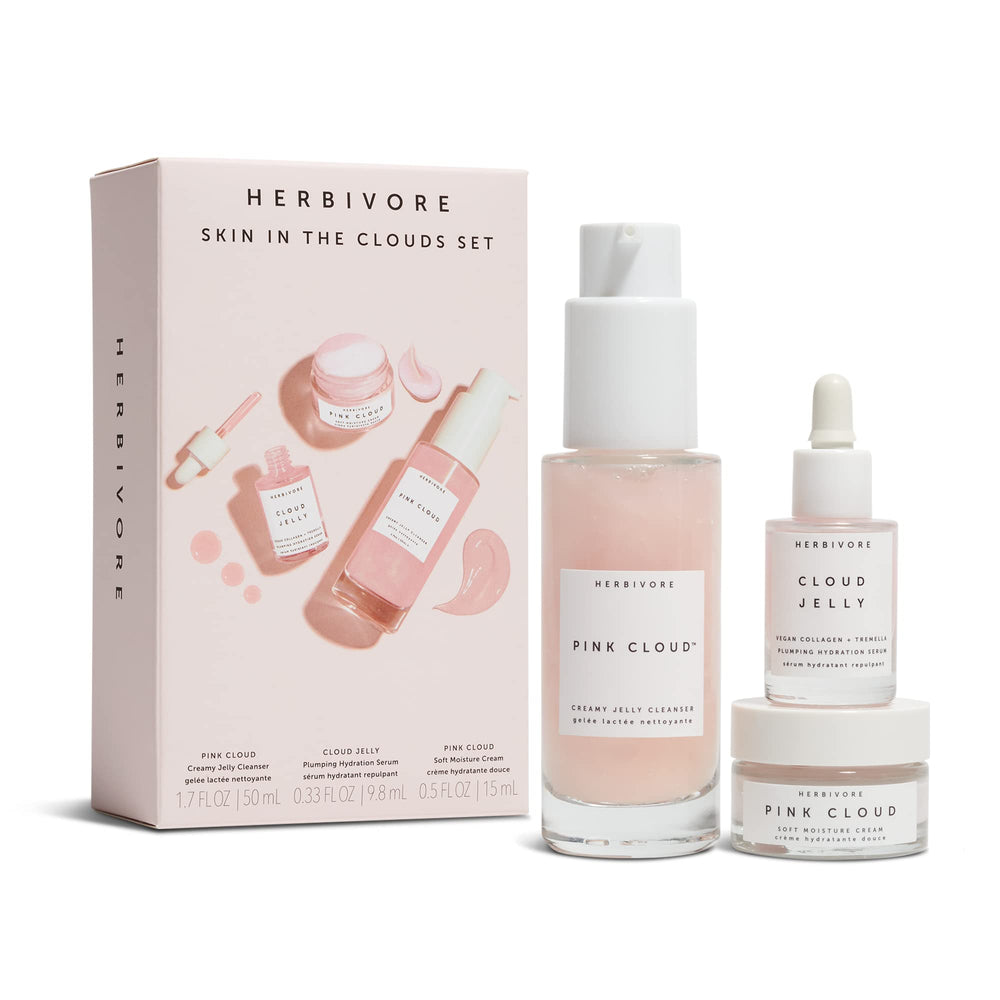 HERBIVORE Nettoyant Rose Nuage—nettoyage doux pour peau fraîche et confortable.