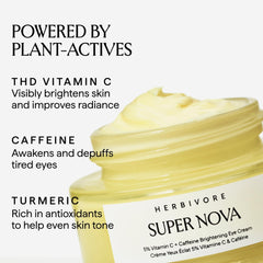 HERBIVORE Super Nova destaque Vitamina C y cafeína para una mirada más fresca.