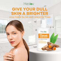 Textura cremosa de Herblov curcuma para piel suave