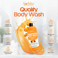 Herblov Persimón Jabon Hidratación Suave, piel hidratada tras la ducha.