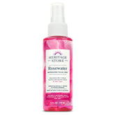 HERITAGE STORE Rosewater: frasco de agua de rosas para refrescar la piel diaria.