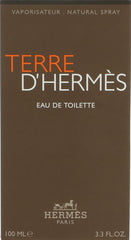 Terre d'Hermès, botella frontal, aroma amaderado y cítrico para hombre moderno.