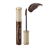 Heroine Make Mascara marrón: aplicación suave y definición natural de pestañas.