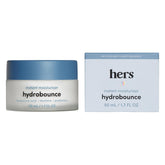 Hers Hydrobounce, bote de crema, hidratación suave para uso diario.